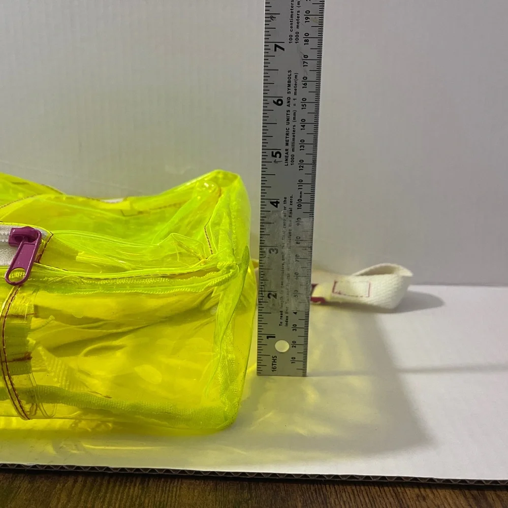 Clear Neon Yellow Mini Backpack | Concert &‎ Stadium Approved